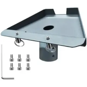 Starlink Pipe Adapter for V3 Plastic T02, Mounting Bracket for Starlink Dish, Installation Accessory, Satellite Internet Mounting Solution for Secure Setup, Gray | STL-Gen-Base-lb-01