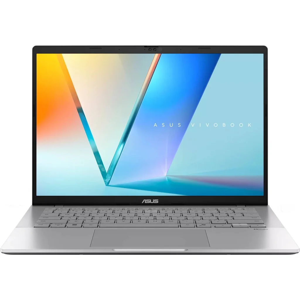 ASUS Vivobook S14 M3407 Laptop, 14" WUXGA OLED Display, AMD Ryzen AI 5 330, 16GB RAM, 512GB SSD, AMD Radeon Graphics, English-Arabic K/B, Windows 11 Home, Cool Silver | 90NB16P2-M007X0