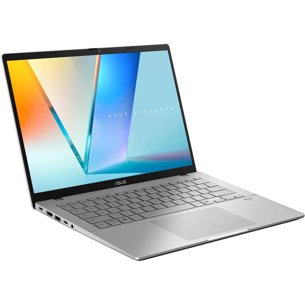 ASUS Vivobook S14 M3407 Laptop, 14" WUXGA OLED Display, AMD Ryzen AI 5 330, 16GB RAM, 512GB SSD, AMD Radeon Graphics, English-Arabic K/B, Windows 11 Home, Cool Silver | 90NB16P2-M007X0 - Image 2