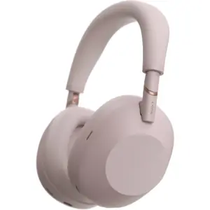 Sony WH-1000XM6 Wireless Noise Cancelling Headphones, 30mm Neodymium Driver, Omni Directional Microphone, DSEE Extreme, Passive Operation, Ambient Sound Mode, Sand Pink | WH-1000XM6