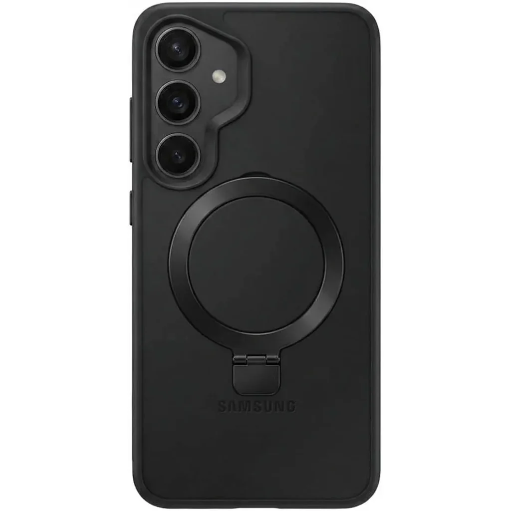 CROWNYX Aegis GripStand Pro Case for Samsung Galaxy S25 Plus, Compatible with MagSafe, Shockproof Slim Hybrid TPU Cover with Kickstand & Grip Ring, Black | SAMS25PL-MGSF-AGSP-BLK - Image 2