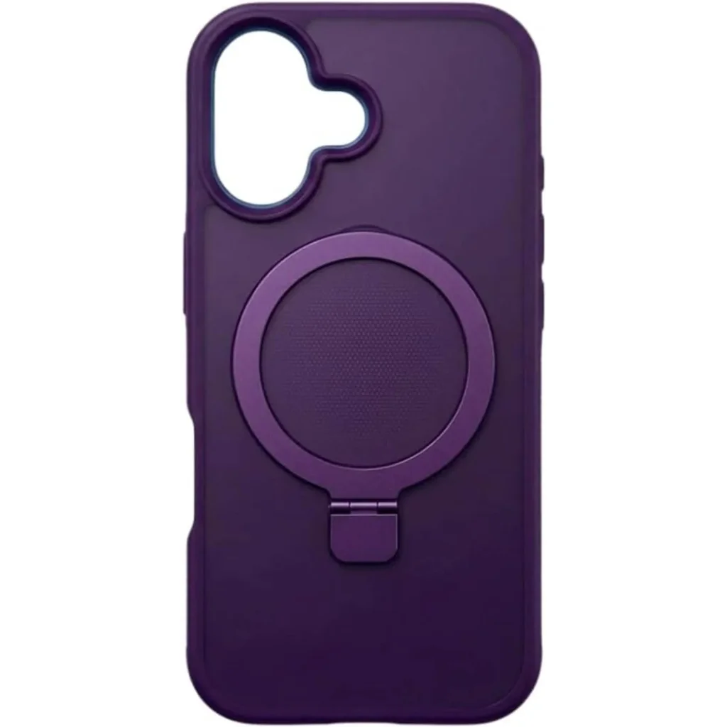 CROWNYX Aegis GripStand Pro Case for iPhone 16 Plus, Compatible with MagSafe, Shockproof, Slim Hybrid TPU Cover with Kickstand & Grip Ring, Purple | IP16PL-MGSF-AGSP-PUR - Image 2