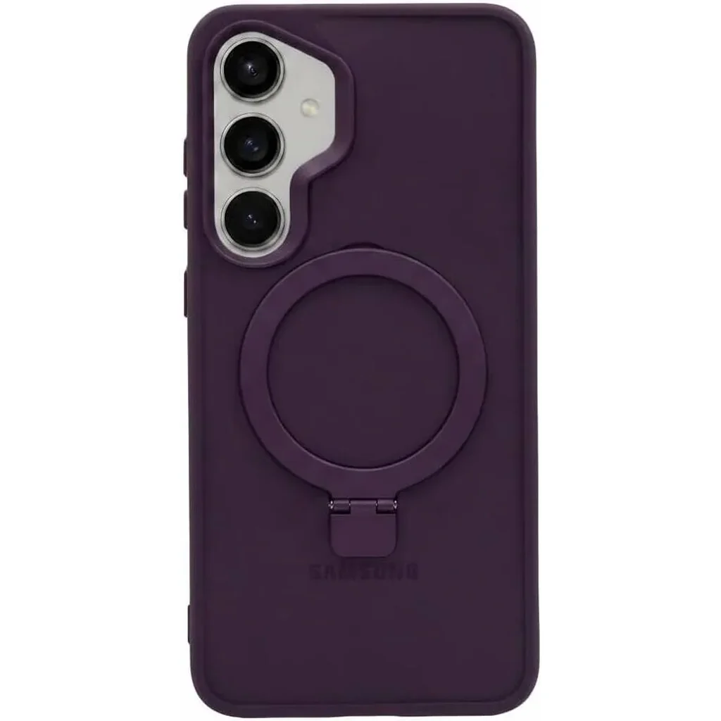 CROWNYX Aegis GripStand Pro Case for Samsung Galaxy S25, Compatible with MagSafe, Shockproof Slim Hybrid TPU Cover with Kickstand & Grip Ring, Purple | SAMS25-MGSF-AGSP-PUR - Image 2