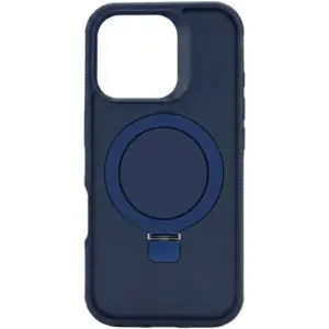 CROWNYX Aegis GripStand Pro Case for iPhone 14 Pro, Compatible with MagSafe, Shockproof, Slim Hybrid TPU Cover with Kickstand & Grip Ring, Blue | IP14P-MGSF-AGSP-BLU