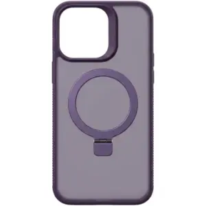 CROWNYX Aegis GripStand Pro Case for iPhone 14 Pro, Compatible with MagSafe, Shockproof, Slim Hybrid TPU Cover with Kickstand & Grip Ring, Purple | IP14P-MGSF-AGSP-PUR