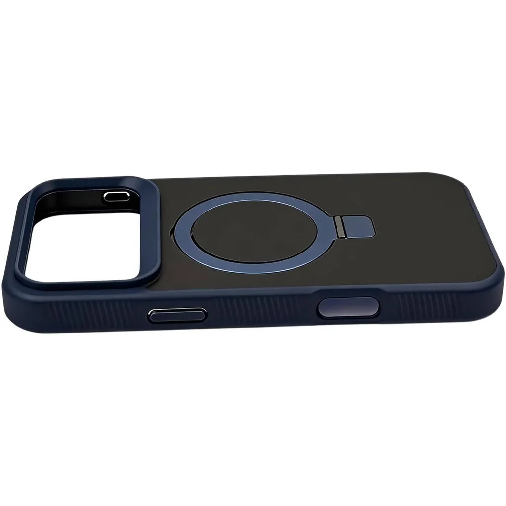 CROWNYX Aegis GripStand Pro Case for iPhone 17 Pro Max, Compatible with MagSafe, Shockproof, Slim Hybrid TPU Cover with Kickstand & Grip Ring, Blue | IP17PM-MGSF-AGSP-BLU - Image 2