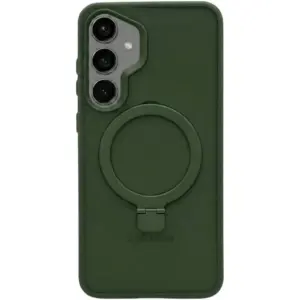 CROWNYX Aegis GripStand Pro Case for Samsung Galaxy S26, MagSafe Compatible, Shockproof, Slim Hybrid TPU Cover, Kickstand & Grip Ring, Green | SAMS26-MGSF-AGSP-GRN