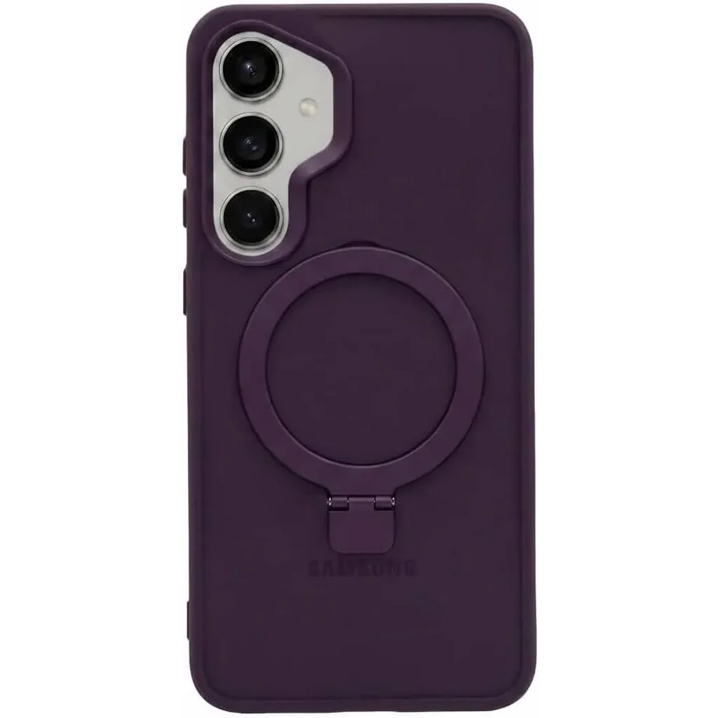 CROWNYX Aegis GripStand Pro Case for Samsung Galaxy S26, MagSafe Compatible, Shockproof, Slim Hybrid TPU Cover, Kickstand & Grip Ring, Purple | SAMS26-MGSF-AGSP-PUR
