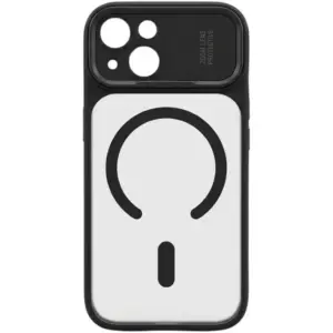 CROWNYX Fresh Aura Case for iPhone 15, Magsafe Compatible, Camera Control Cover, Military-Grade Drop Protection,TPU Case, Scretch Resistant, Black | IP15-MGSF-FA-BLK
