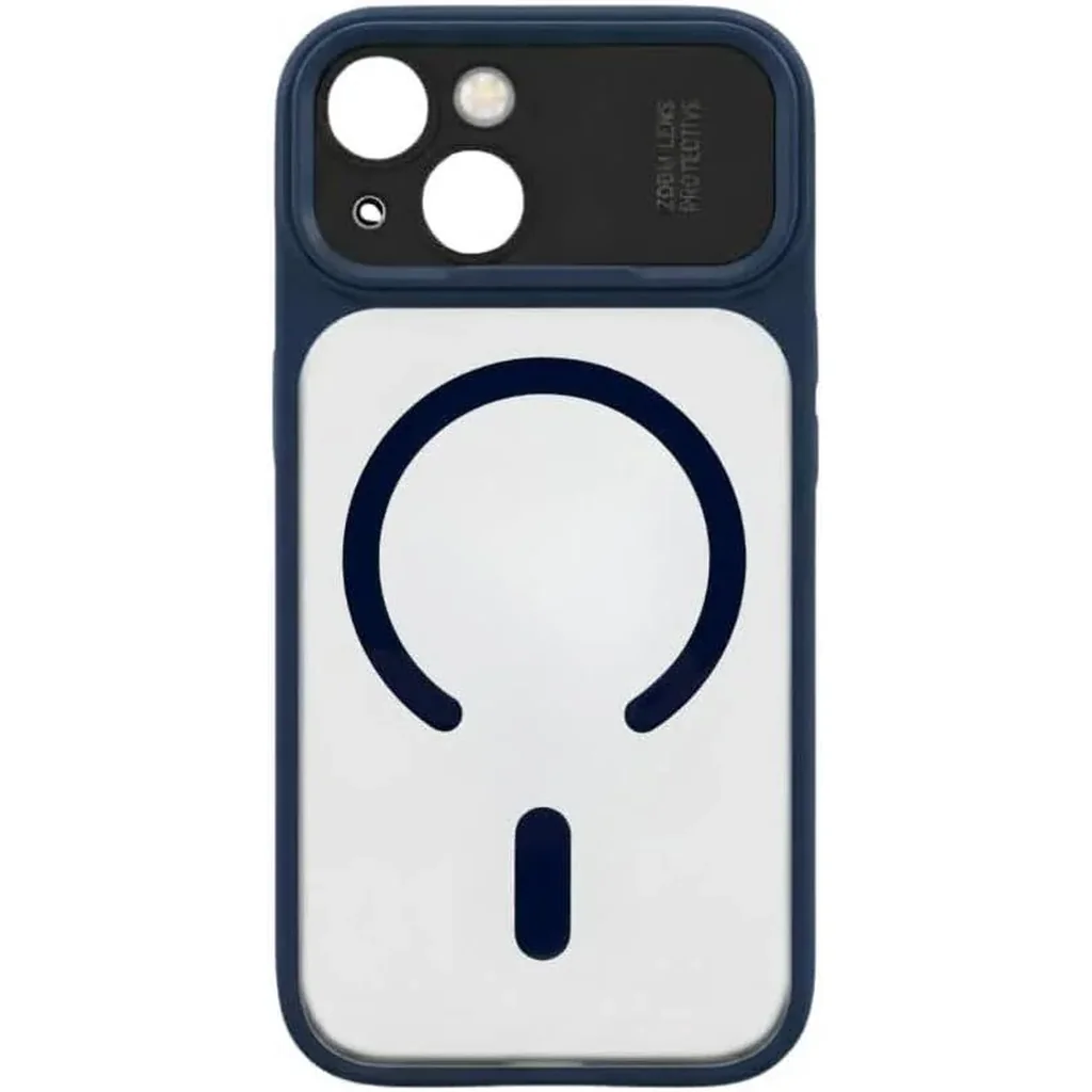 CROWNYX Fresh Aura Case for iPhone 15, Magsafe Compatible, Camera Control Cover, Military-Grade Drop Protection,TPU Case, Scretch Resistant, Blue | IP15-MGSF-FA-DB