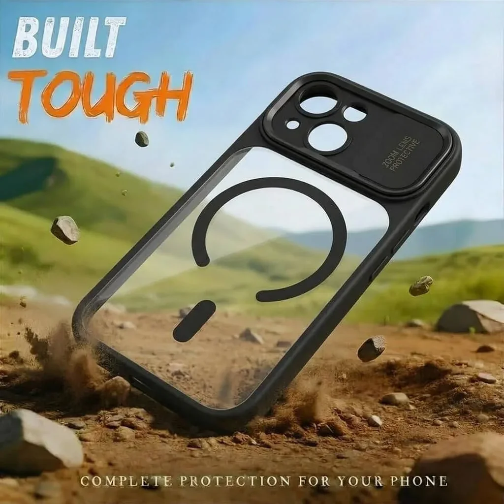 CROWNYX Fresh Aura Case for iPhone 15, Magsafe Compatible, Camera Control Cover, Military-Grade Drop Protection,TPU Case, Scretch Resistant, Blue | IP15-MGSF-FA-DB - Image 2