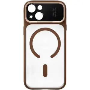 CROWNYX Fresh Aura Case for iPhone 15, Magsafe Compatible, Camera Control Cover, Military-Grade Drop Protection,TPU Case, Scretch Resistant, Gold | IP15-MGSF-FA-GLD