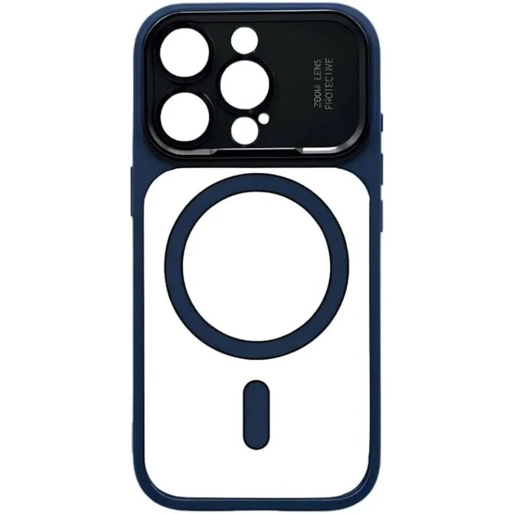 CROWNYX Fresh Aura Case for iPhone 15 Pro Max, Magsafe Compatible, Camera Control Cover, Military-Grade Drop Protection,TPU Case, Scretch Resistant, Blue | IP15PM-MGSF-FA-DB