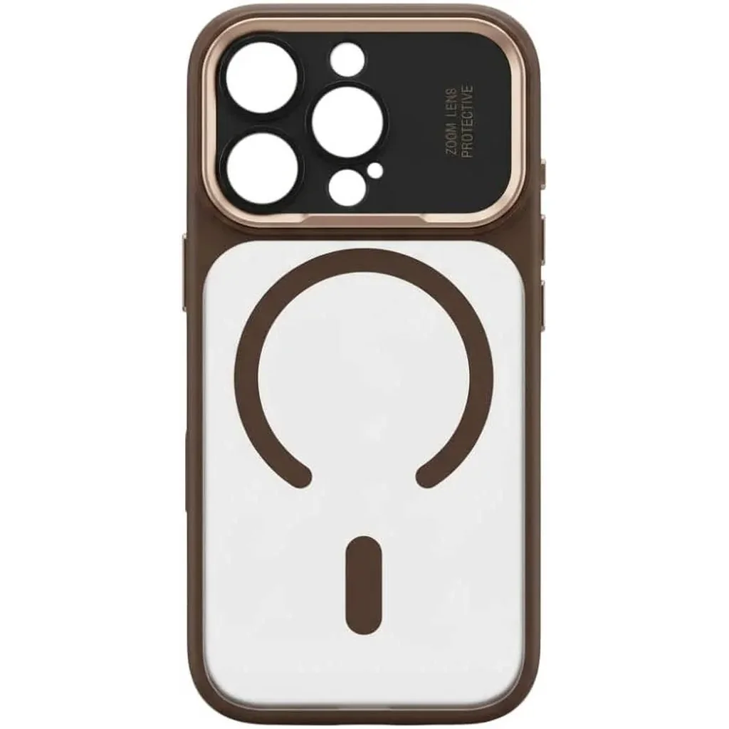 CROWNYX Fresh Aura Case for iPhone 15 Pro Max, Magsafe Compatible, Camera Control Cover, Military-Grade Drop Protection,TPU Case, Scretch Resistant, Gold | IP15PM-MGSF-FA-GLD