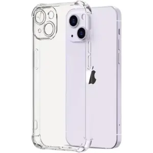 CROWNYX Hybrid PureClear Case for iPhone 14 Plus or 15 Plus, Magsafe Compatible, Military-Grade Drop Protection, Anti Scratch, Fingerprint Free, Clear | IP14PLS15PLS-MGSF-PC