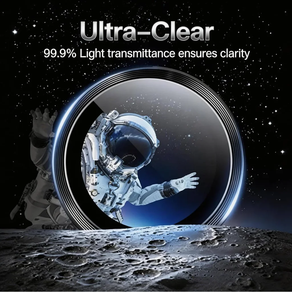 CROWNYX Camera 3D Individual Lens Protector for Samsung S25, 9H Tempered Glass, Anti Scratch, Anti-Oil, Anti-Shock, Dirt Resistance, Bubble Free, Pack of 1 | SAM-S25-3DINDVL-CLP - Image 6