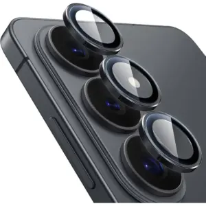 CROWNYX Camera 3D Individual Lens Protector for Samsung S26, 9H Tempered Glass, Anti Scratch, Anti-Oil, Anti-Shock, Dirt Resistance, Bubble Free, Pack of 1 | SAM-S26-3DINDVL-CLP