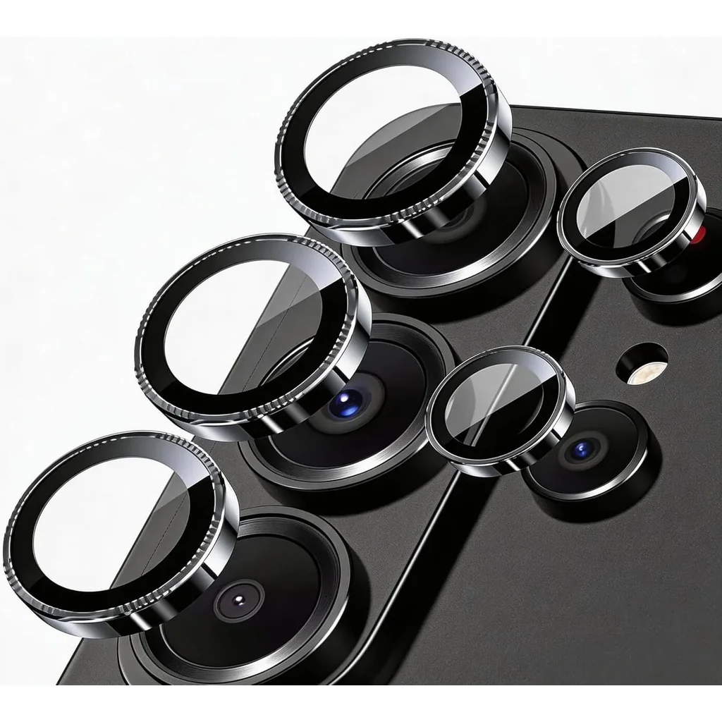 CROWNYX Camera 3D Individual Lens Protector for Samsung S26 Ultra, 9H Tempered Glass, Anti Scratch, Anti-Oil, Anti-Shock, Dirt Resistance, Bubble Free, Pack of 1 | SAM-S26ULT-3DINDVL-CLP