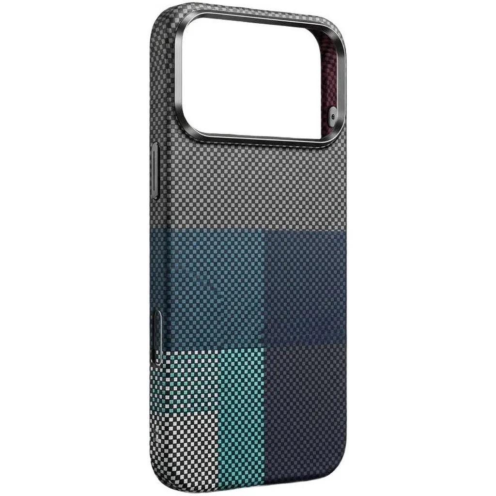 CROWNYX Carbon Fiber Case for iPhone 17 Pro Max, MagSafe Compatible, Ultra Slim Drop Resistant Cover, Anti-Slip, Anti-Scratch, Blue | IP17PM-MGSF-FBONE-BLU - Image 2