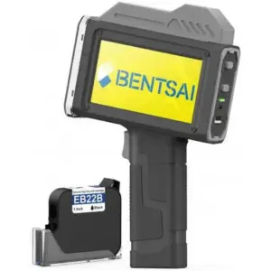 BENTSAI Portable Handheld Inkjet Printer, 300 DPI Industrial Coding Machine with 25.4mm Print Height, Variable Data Printing & 16-Hour Battery Life, Black | BT-HH6210B