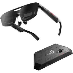 Asus ROG XREAL R1-B Gaming AR Glasses, Sony Micro-OLED, FHD Resolution, 240Hz Refresh Rate, 0.01ms Response Time, 57? FOV, 171" Virtual Screen, Native 3DoF, Large Size, Black | 90LJ00M5-B02670