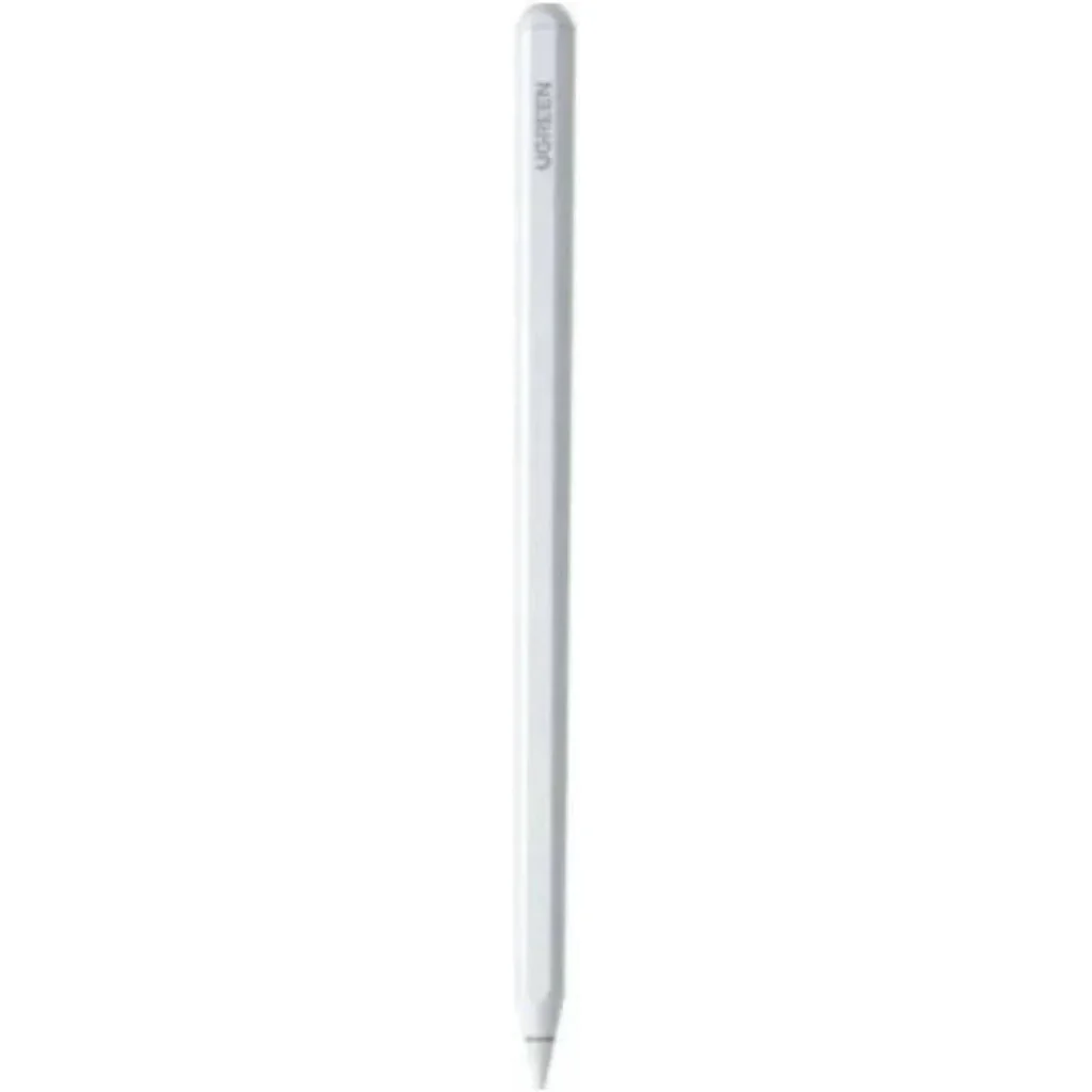 UGREEN Wireless Charging Smart Stylus Pen for iPad, Wireless Charging Active Stylus Pencil, Magnetic Attachment, Palm Rejection, Tilt Sensitivity, 1.5mm Precision Tip, White | 15910