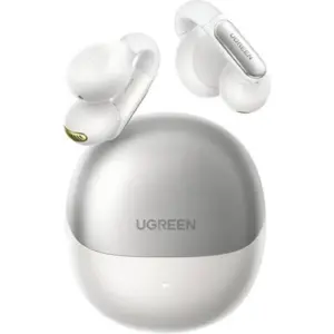 Ugreen Hitune S5 Open Wired Earbuds, Open Ear Bluetooth Headphones, Comfortable Clip On Design, Deep Bass Sound, IPX5 Sweat Resistant, 24H Playtime, White | 45761
