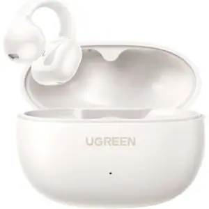 UGREEN HiTune S3 True Wireless Earbuds, Open Ear Bluetooth 5.4 Earphones, Clip On Sports Headphones, 30H Playtime, IPX5 Water Resistant, USB C Charging, White | 45786