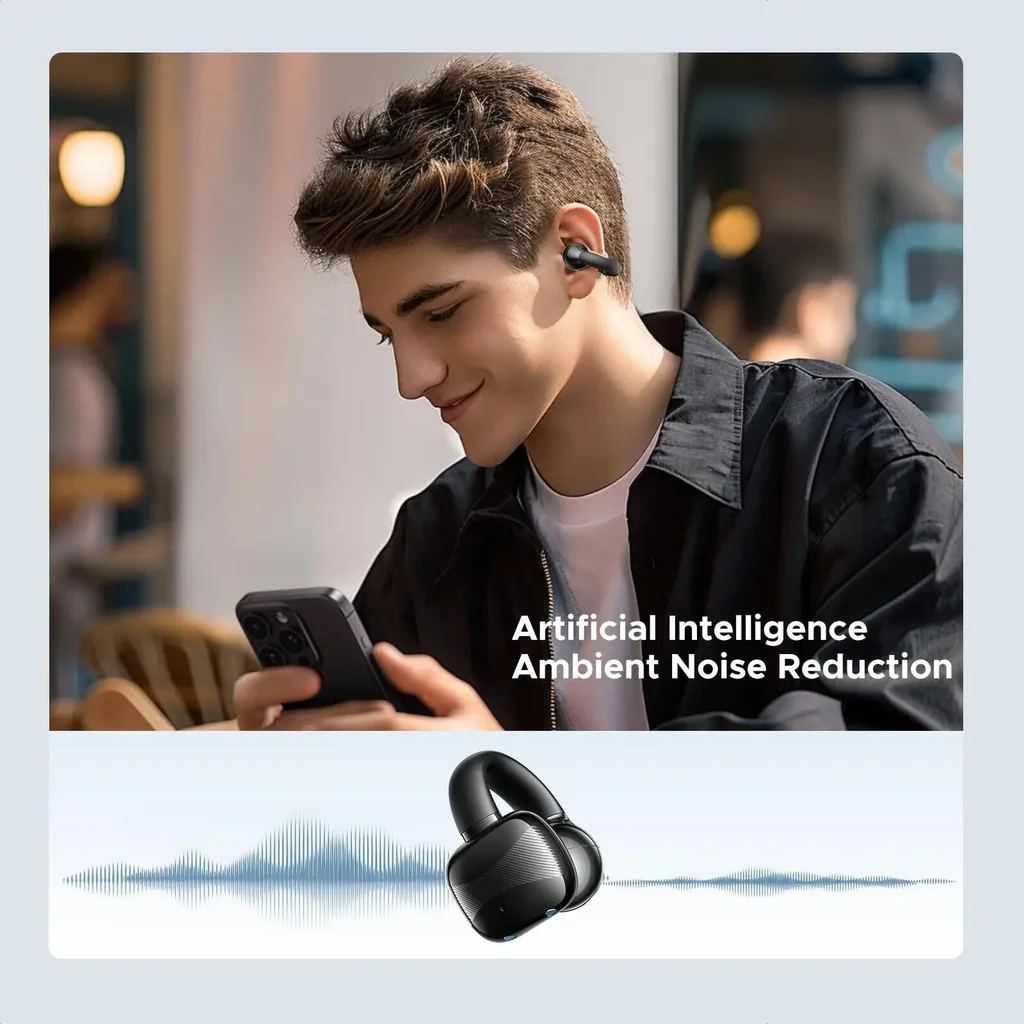 UGREEN HiTune S3 True Wireless Earbuds, Open Ear Bluetooth 5.4 Earphones, Clip On Sports Headphones, 30H Playtime, IPX5 Water Resistant, USB C Charging, White | 45786 - Image 11