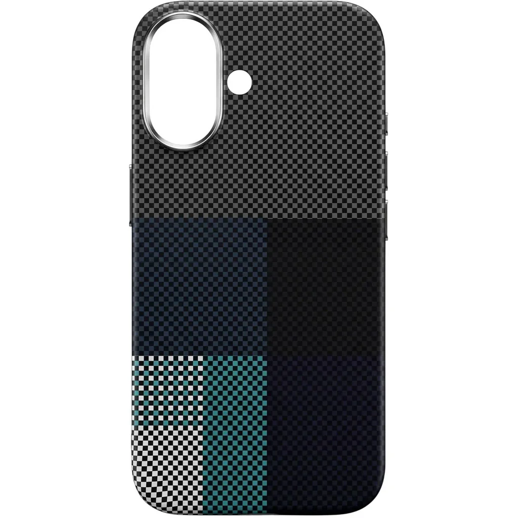 CROWNYX Carbon Fiber Case for iPhone 17, MagSafe Compatible, Ultra Slim Drop Resistant Cover, Anti-Slip, Anti-Scratch, Blue| IP17-MGSF-FBONE-BLU - Image 2