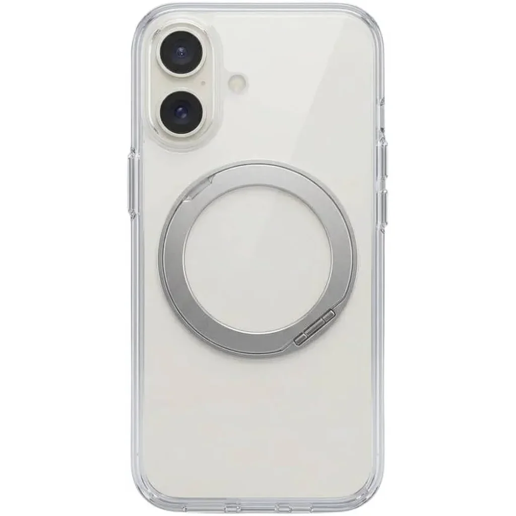 CROWNYX Crystal Spin Case for iPhone 16, 360 Degree Spin Ring Stand, Magsafe Compatible, Military Grade Protection, Anti Yellowing, Transparent Back, Scratch Resistant | IP16-MGSF-CSP - Image 2
