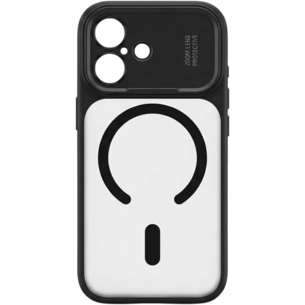 CROWNYX Fresh Aura Case for iPhone 16, Magsafe Compatible, Camera Control Cover, Military-Grade Drop Protection,TPU Case, Scretch Resistant, Black | IP16-MGSF-FA-BLK