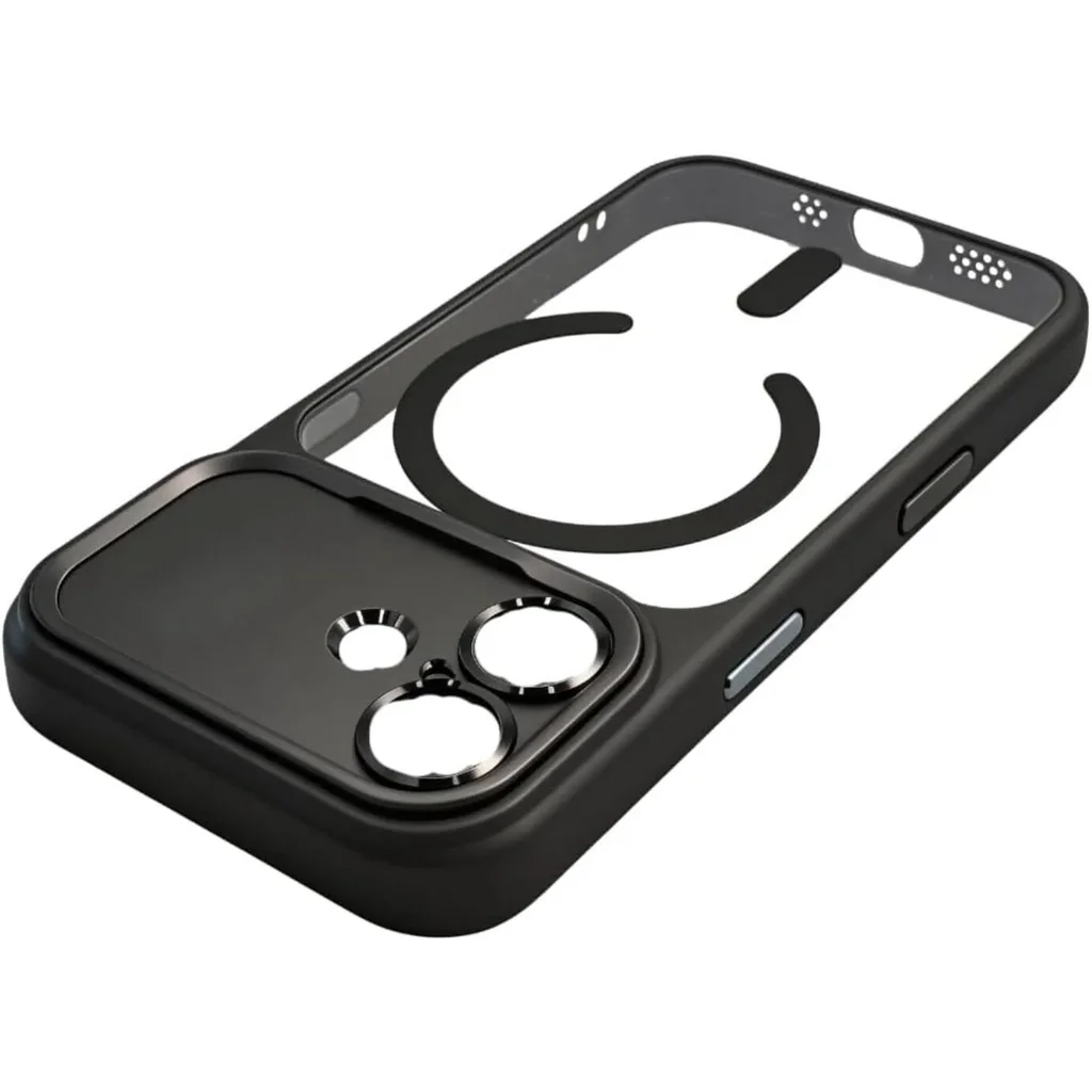 CROWNYX Fresh Aura Case for iPhone 16, Magsafe Compatible, Camera Control Cover, Military-Grade Drop Protection,TPU Case, Scretch Resistant, Black | IP16-MGSF-FA-BLK - Image 2