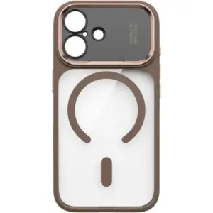 CROWNYX Fresh Aura Case for iPhone 16, Magsafe Compatible, Camera Control Cover, Military-Grade Drop Protection,TPU Case, Scretch Resistant, Gold | IP16-MGSF-FA-GLD