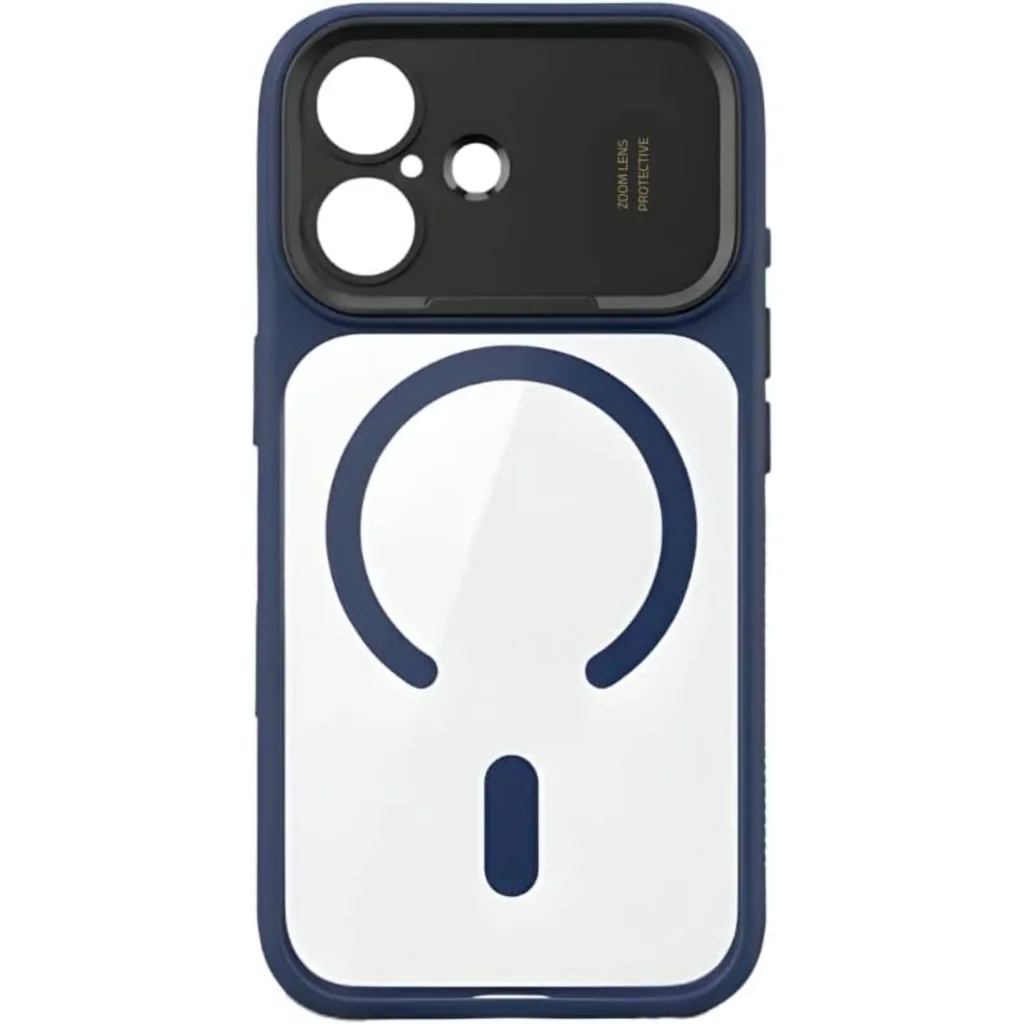 CROWNYX Fresh Aura Case for iPhone 16, Magsafe Compatible, Camera Control Cover, Military-Grade Drop Protection,TPU Case, Scretch Resistant, Blue | IP16-MGSF-FA-DB