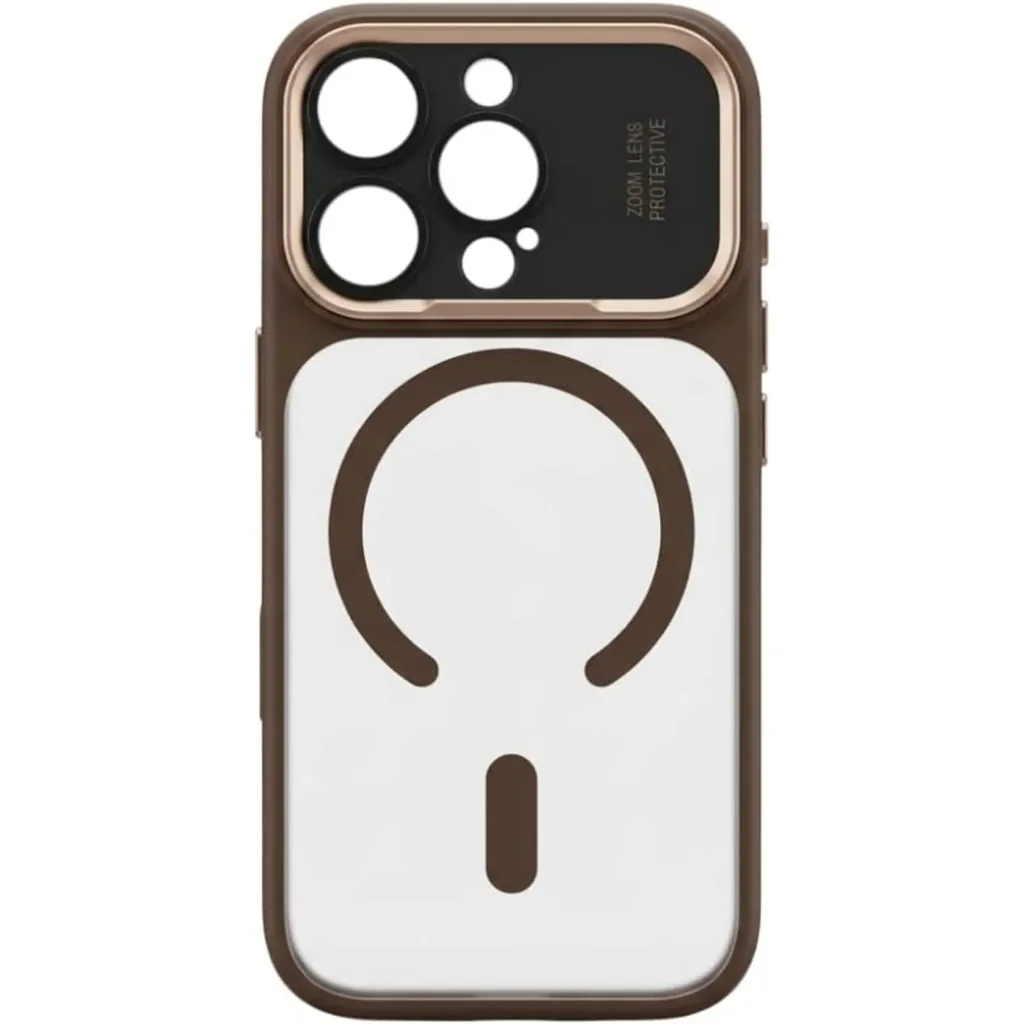CROWNYX Fresh Aura Case for iPhone 16 Pro Max, Magsafe Compatible, Camera Control Cover, Military-Grade Drop Protection,TPU Case, Scretch Resistant, Gold | IP16PM-MGSF-FA-GLD