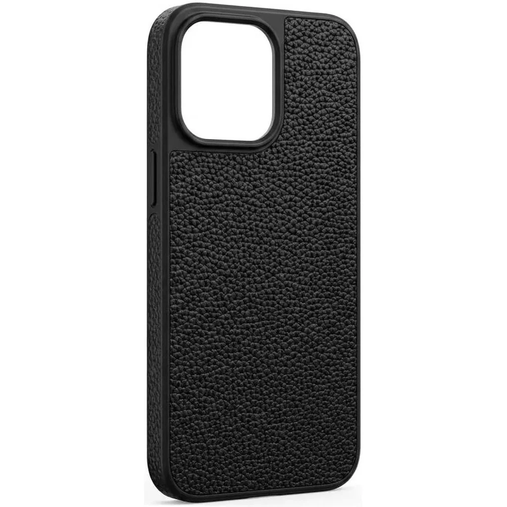 CROWNYX Regal Leather Case for Iphone 15 Pro, MagSafe Compatible, Anti-Slip Grip, Shockproof, Raised Camera Protection, Black | IP15P-MGSF-RGL-BLK - Image 3