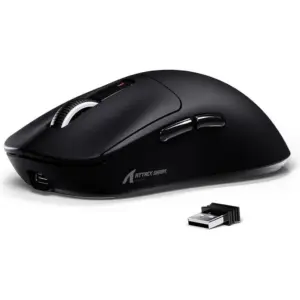 ATTACK SHARK X3 49g Ultralight Mouse, PixArt PAW3395 Gaming Sensor, BT/2.4G Wireless/Wired Gaming Mouse, 26000 DPI, 200 Hours Battery, Office Mice for Win11/Xbox/PS/Mac, Black | X3
