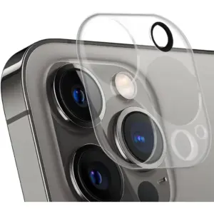 CROWNYX Camera Lens Protector for iPhone 16 Pro or 16 Pro Max, 9H Tempered Glass, Anti-Scratch, Anti-Oil, Anti-Shock, Dirt Resistant, Night Shot Friendly, HD Clear, Pack Of 1 | IP16P16PM-2D-CLR-CLP