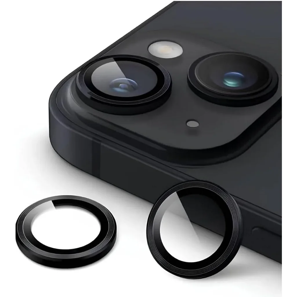 CROWNYX Camera 3D Individual Lens Protector for iPhone 15 or 15 Plus, 9H Tempered Glass, Anti Scratch, Anti-Oil, Anti-Shock, Dirt-Resistance, HD Night Shots Clear Image, Pack-1 | IP1515PL-3D-INDVL-CLP