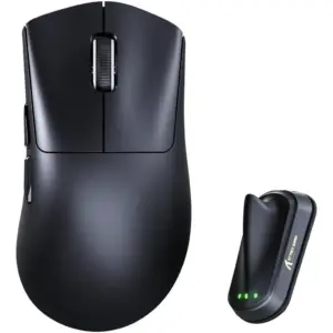 Attack Shark V8 Wireless Gaming Mouse, 8K Polling Rate, 42,000 DPI PAW3950 MAX Sensor, Ultra-Lightweight 59g Esports Mouse, 400H mAh, Tri-Mode Bluetooth, 2.4GHz & Wired Connectivity, Black | V8