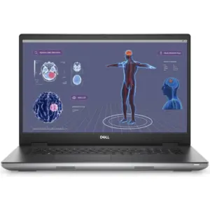 Dell Precision 7780 Mobile Workstation Laptop, 17.3" FHD WVA 60Hz Display, Intel Core i9-13950HX vPro, 128GB RAM, 512GB SSD, RTX 4000 Ada 12GB GPU, English K/B, Windows 11 Pro, Grey | PRE7780