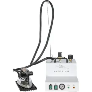 Battistella Vaporino Steam Generator, Professional High-Pressure Steam Ironing System for Fast Wrinkle Removal and Fabric Care, Made in Italy, White | Vaporino