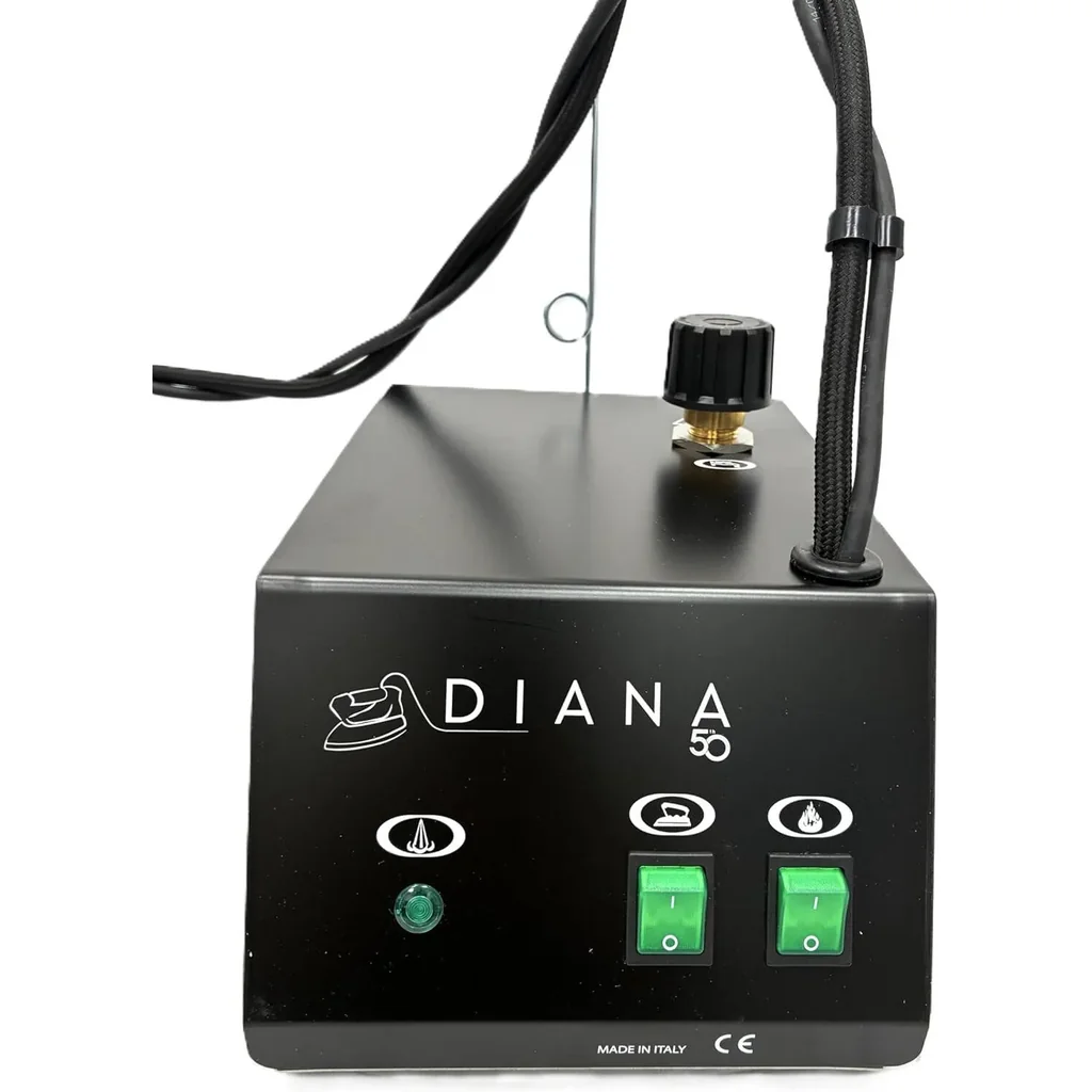 Battistella Diana Steam Generator, Steam Generator Iron with EOS 800W Iron, 1.2L Stainless Steel Boiler Made in Italy High Pressure Steam Iron System Fast Heat Continuous Steam Output, Black | Diana - Image 5