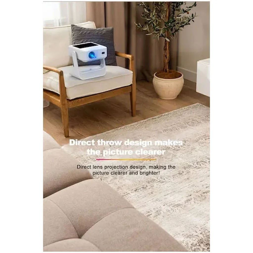Azeon Smart Touch Screen Projector with Android OS, Full HD Home Cinema & Presentation Projector, WiFi & Bluetooth Enabled, Built-in Speaker, White | Smart Touch Screen - Image 6