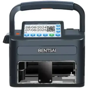 BENTSAI B71X 1-Inch Handheld Inkjet Printer, Portable TIJ Stamp Printer for Barcodes, QR Codes, Dates, Logos & Batch Coding, Black | B71X