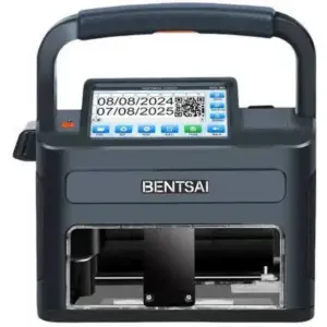 BENTSAI B71 Handheld Inkjet Printer with 4.3-Inch Touchscreen, 12.7mm Print Height for QR Codes, Barcodes, Logos & 1-5 Line Variable Data Printing, Black | B71