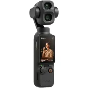 DJI Osmo Pocket 4P Vlog Combo Handheld 3-Axis Gimbal Camera with Dual CMOS Sensors, 4K UHD 240fps Video, 37MP Photos, 103GB Built-in Storage, Wi-Fi 6 & Bluetooth 5.4, Black | Osmo Pocket 4P