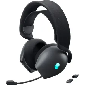 Dell Alienware AW725H Tri Mode Wireless Gaming Headset, 40mm Drivers, Dolby Atmos, AI Noise Cancellation, Bluetooth 5.3, 2.4GHz Wireless, AlienFX RGB Lighting, 750mAh, Dark Side of the Moon | 545-BBFW