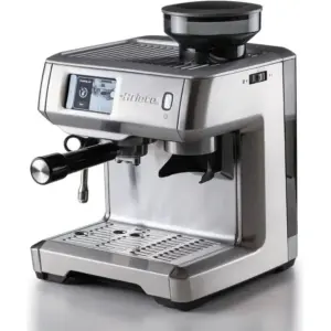 Ariete ART1312 Bean to Cup Espresso Machine with Built-In Coffee Grinder, 15 Bar Pump, 1600W, TFT Display, Automatic Cappuccino & Coffee Maker for Home and Office, Metallic | ART1312
